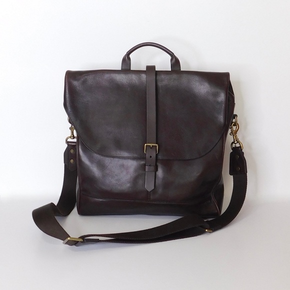 Coach Other - Vintage COACH Brown Leather Messenger Bag Crossbody Briefcase Academia Teacher